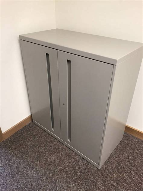 gray steel storage cabinet|gray accent cabinet with doors.